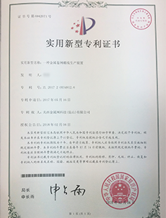 一種金屬卷網螺線生產裝置專利 關西金屬網